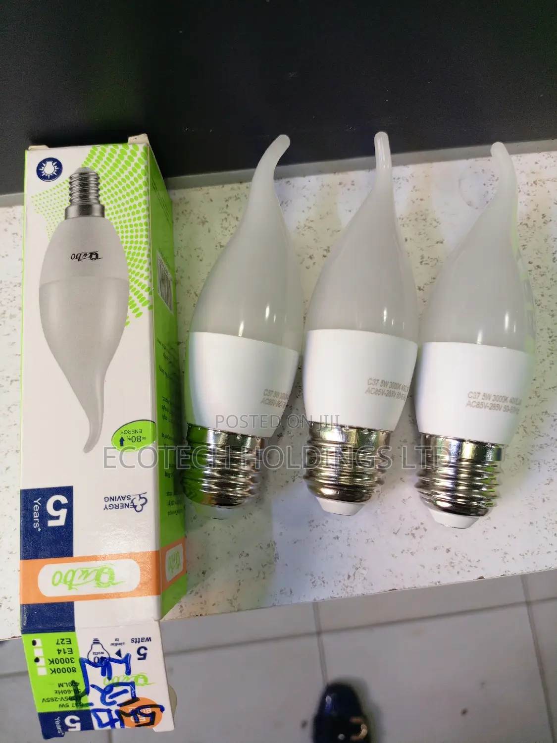 Tail Candle Bulbs Warm White.