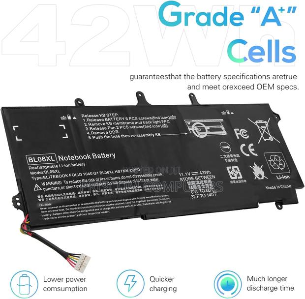 HP Elitebook Folio 1040 G0 G1 G2 Bl06xl HSTNN-Db5d Battery - main view