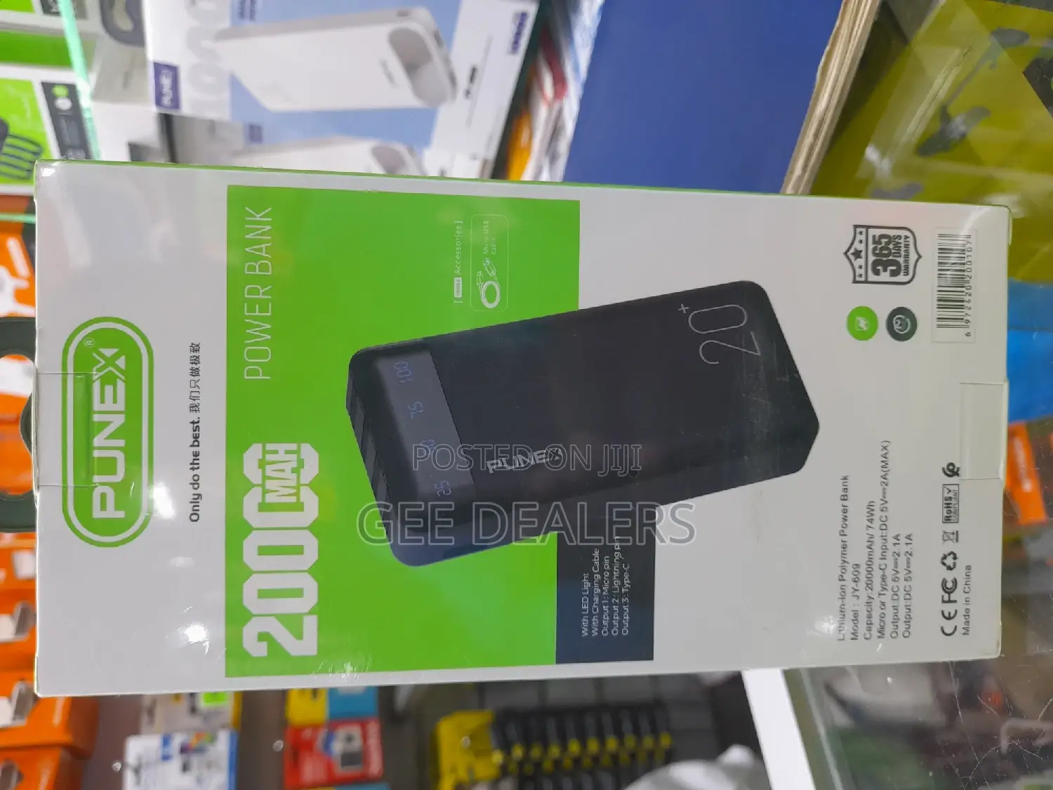 20000mah Original Fast Charging Punex Power Bank