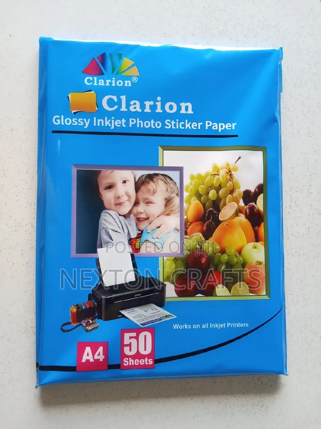50pcs Glossy Photo Sticker Paper