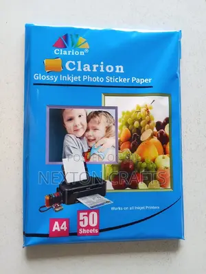 50pcs Glossy Photo Sticker Paper