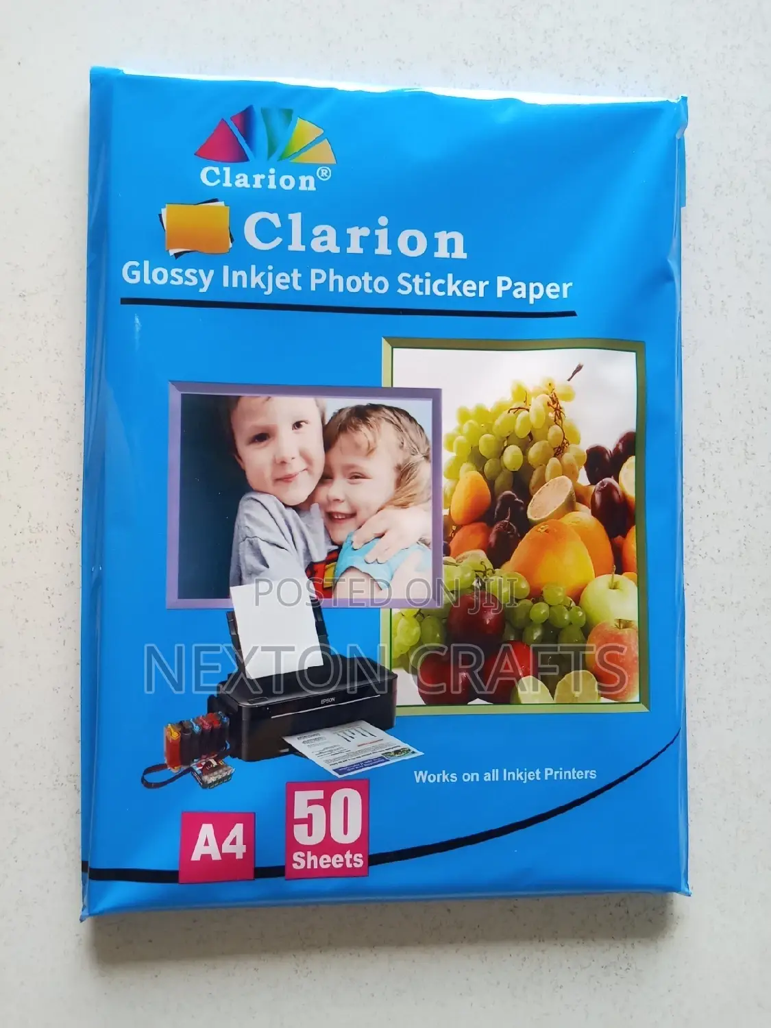 50pcs Glossy Photo Sticker Paper