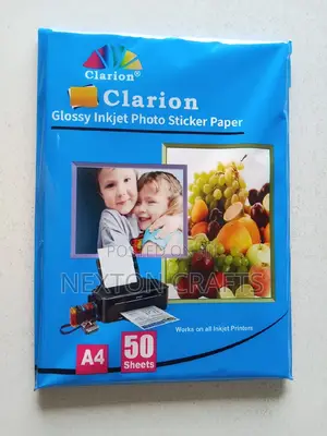 50pcs Glossy Photo Sticker Paper