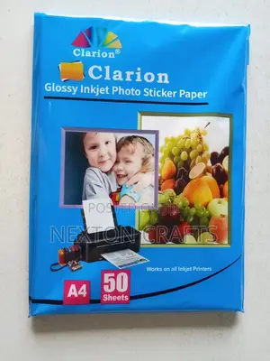 50pcs Glossy Photo Sticker Paper