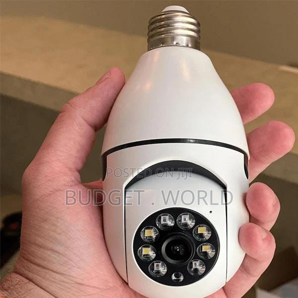 Bulb Camera CCTV Fish Eye Lens 1080p- Full HD 1080P Light