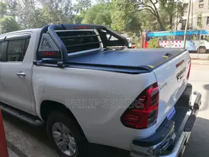 Aluminum Boot Cover + Black Steel Rollbar for All Double Cab