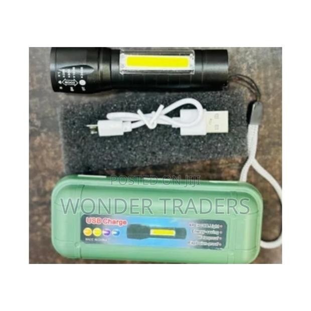 Aluminum Led Rechargeable Torch, Cool White - main view
