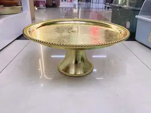 Gold Plastic Cake Stand