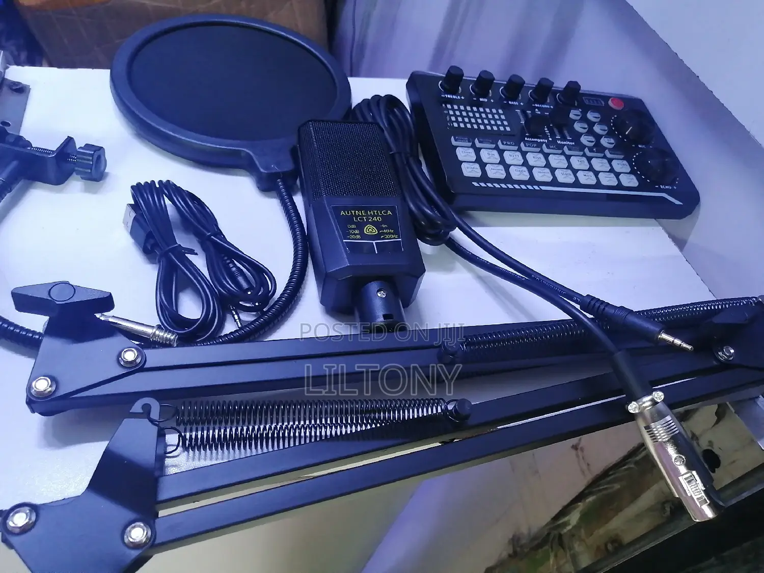 Podcast Sound Card Microphone