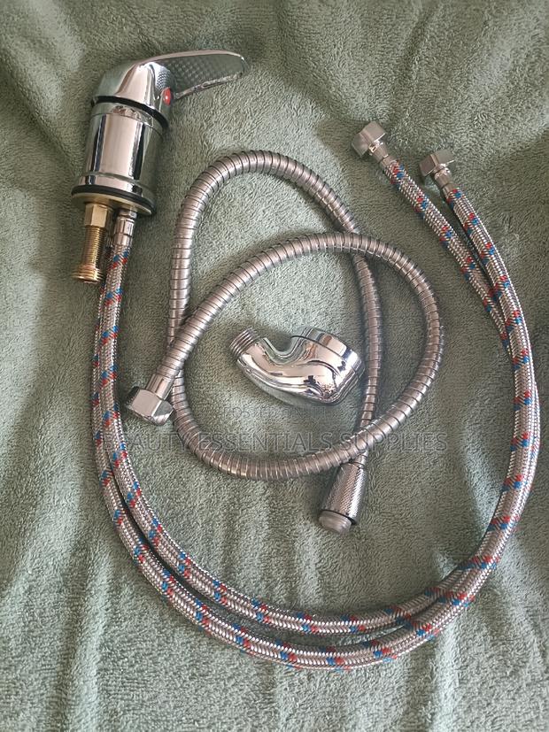 Sink Mixer Tap Silver Stripped Complete
