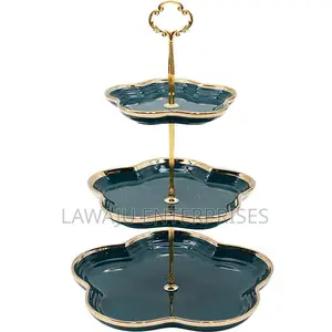 Green 3 Tier Ceramic Stand