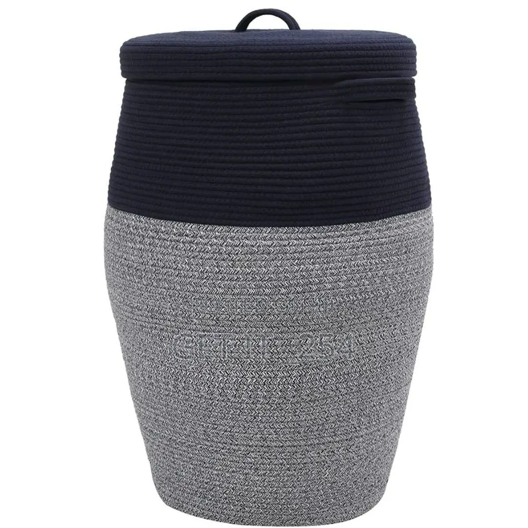 *Cotton Rope Basket With Lid.*
Large Storage Basket