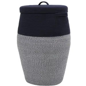 *Cotton Rope Basket With Lid.*
Large Storage Basket
