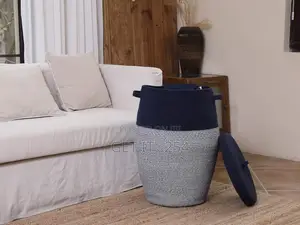 *Cotton Rope Basket With Lid.*
Large Storage Basket