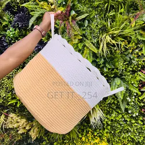 *Cotton Rope Basket.*
Large Storage Basket With Handles.