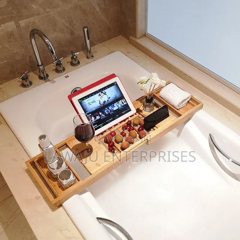 Bamboo Bathtub Caddy