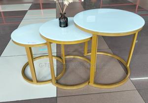 Marble Table! Executive 3pcs Round Marble Table - thumbnail 2