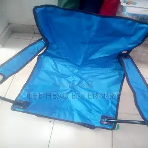 Blue Camping Seat With Steel Stands