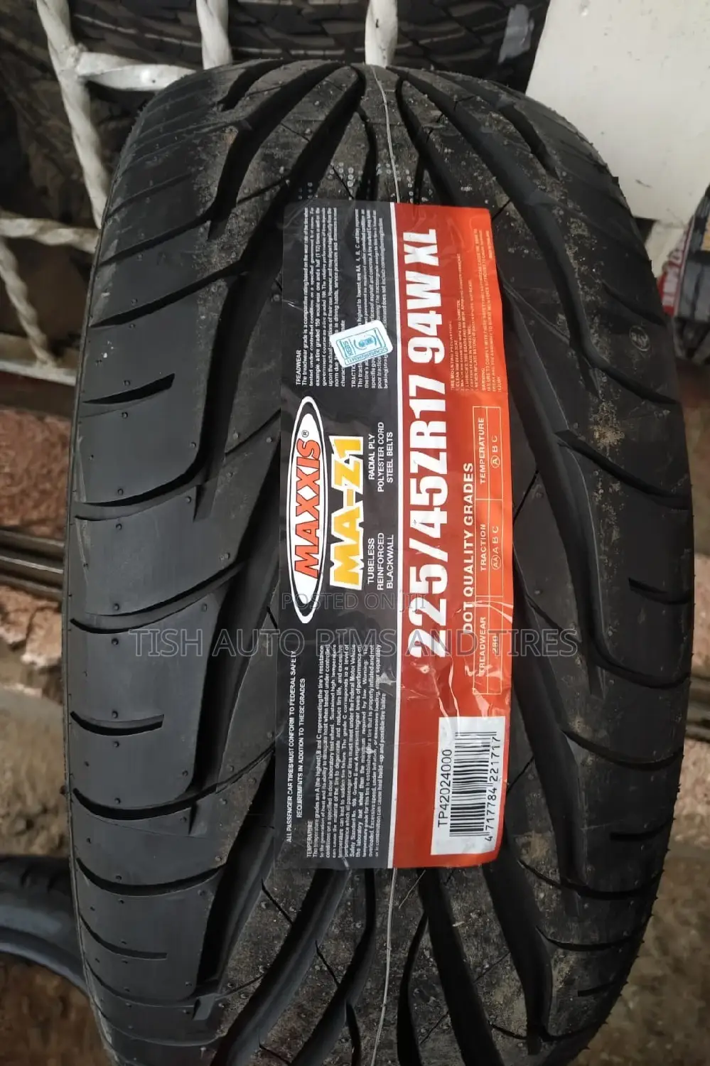 225/45zr17 Maxxis Ma-Z1