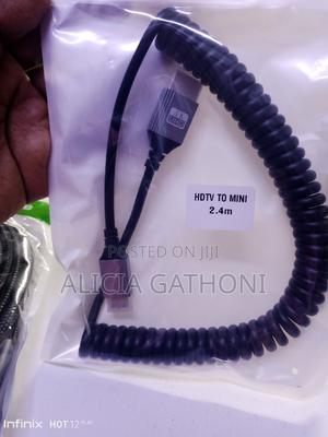 Mini HDMI to HDMI Spiral Cable - thumbnail 2
