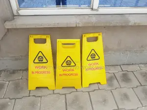 Working In Progress Caution Sign- Eye Catching Color