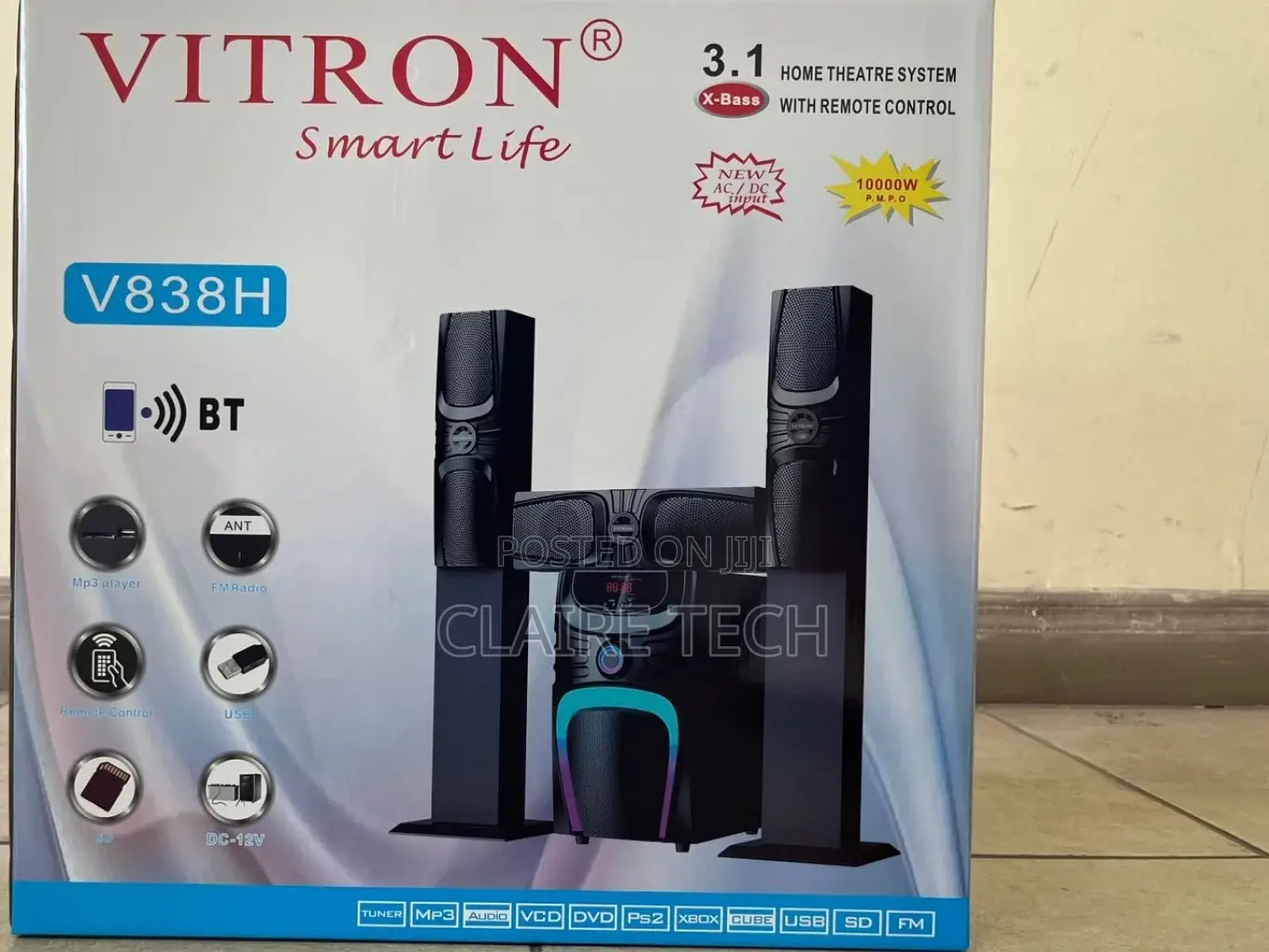 Vitron 3.1CH V838 Tall Boy Sub Woofer