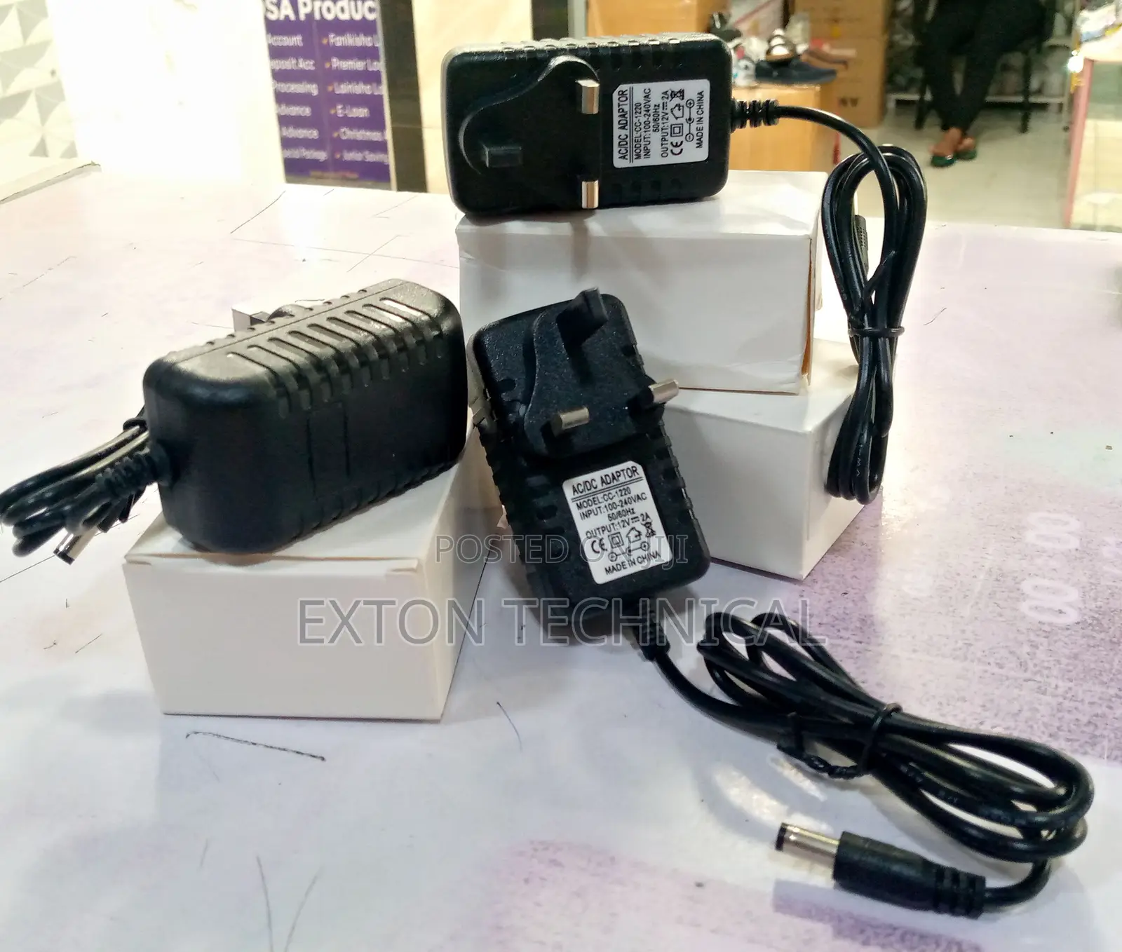Excellent Black Power Adaptor 100-240vac