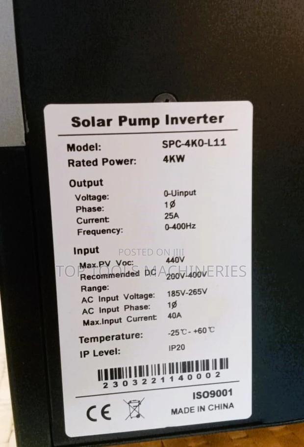 4 Kw Pumping Inverter Single Phase - thumbnail 2