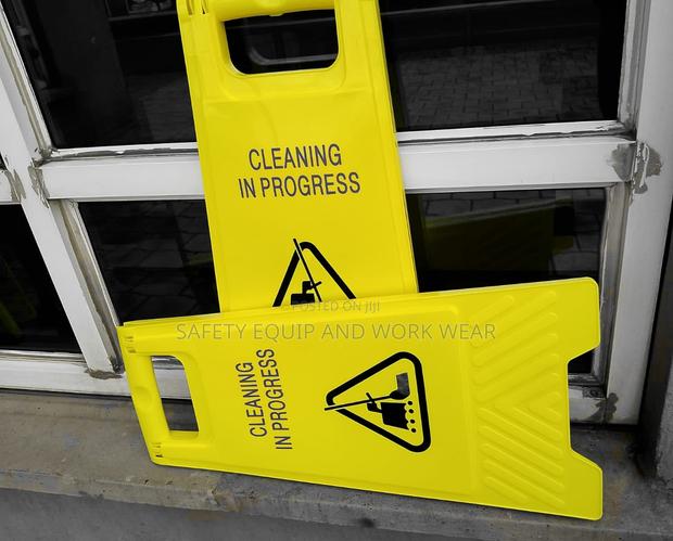 Cleaning In Progress Caution Sign- Verified - main view
