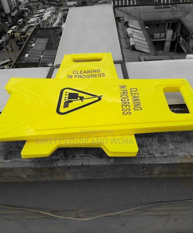 Cleaning In Progress Caution Sign- Versatile - main view