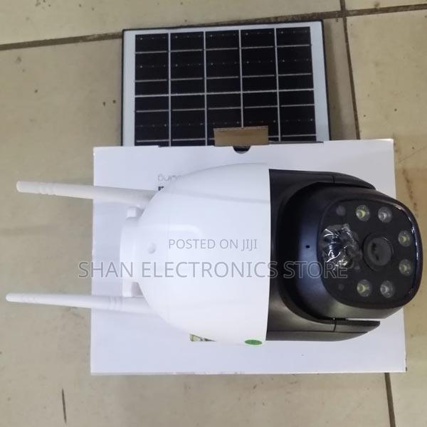 V380 PTZ Outdoor Solar Camera 2.0mp P5-Double Lens 4g Sim