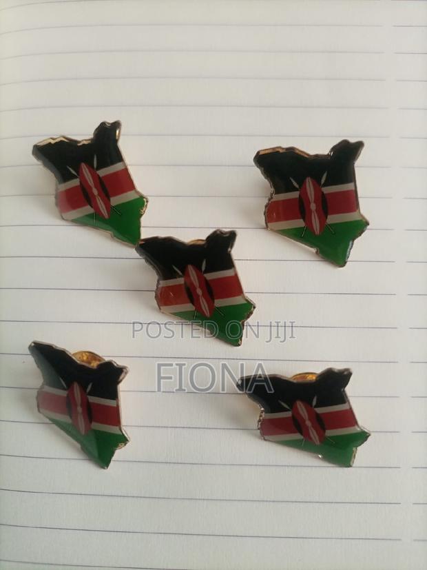 Kenyan Map Glossy Lapel Pins - thumbnail 4