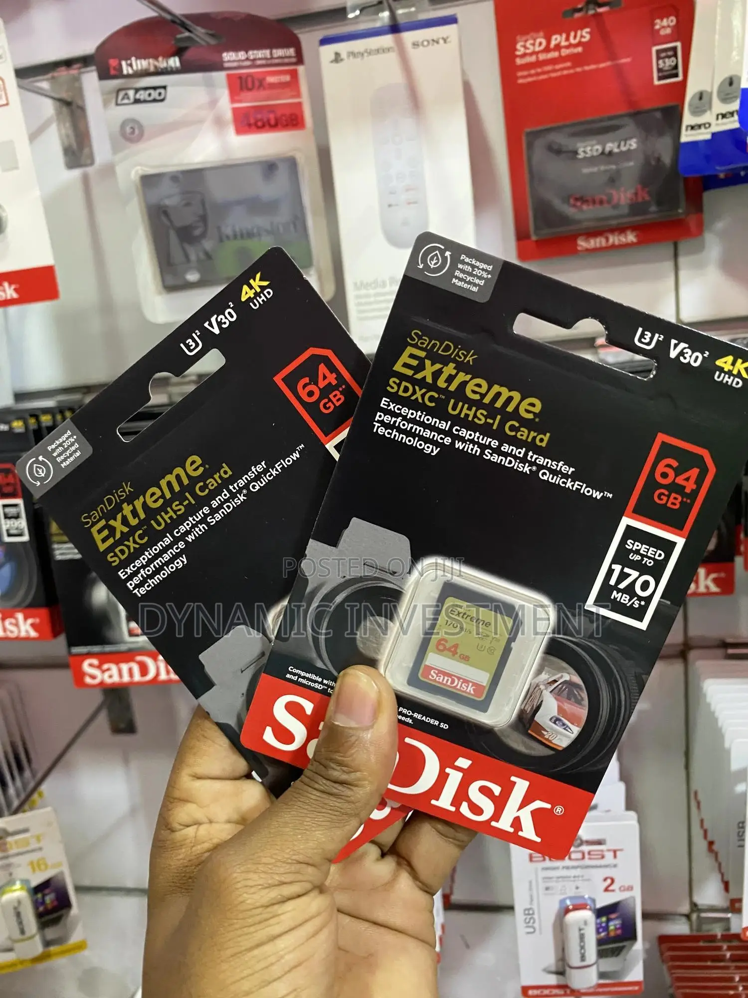 Sandisk 64gb Extreme SDHC Camera Memory Card 170 Mb/S Uhs-I