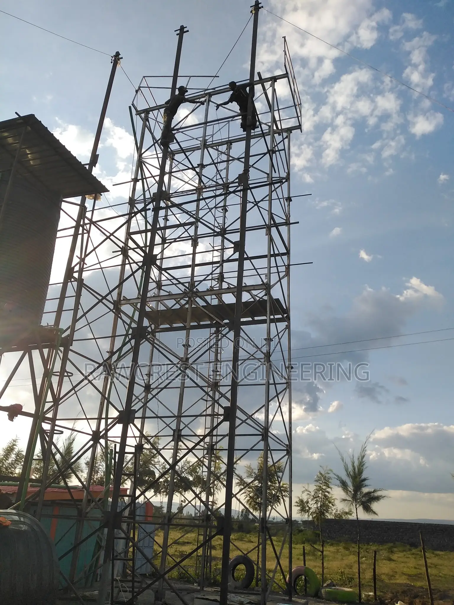 Borehole and Steel Tower Construction