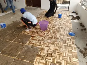 Black Wood Parquet Flooring Services in Kenya.
