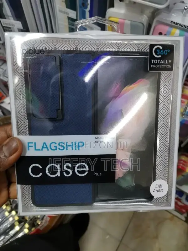 Flip Case for Zfold 4 Carbon With Stand and Camera Pr