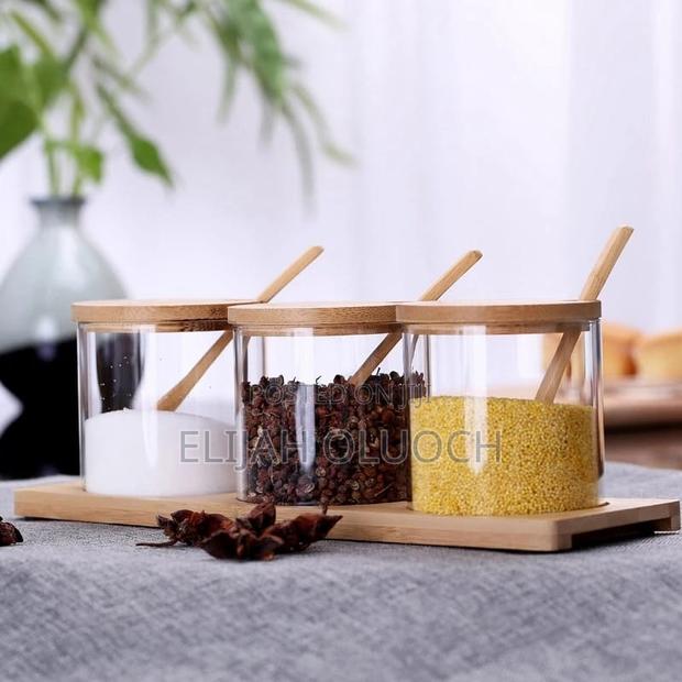 3 in 1 Glass Spice Jar - main view