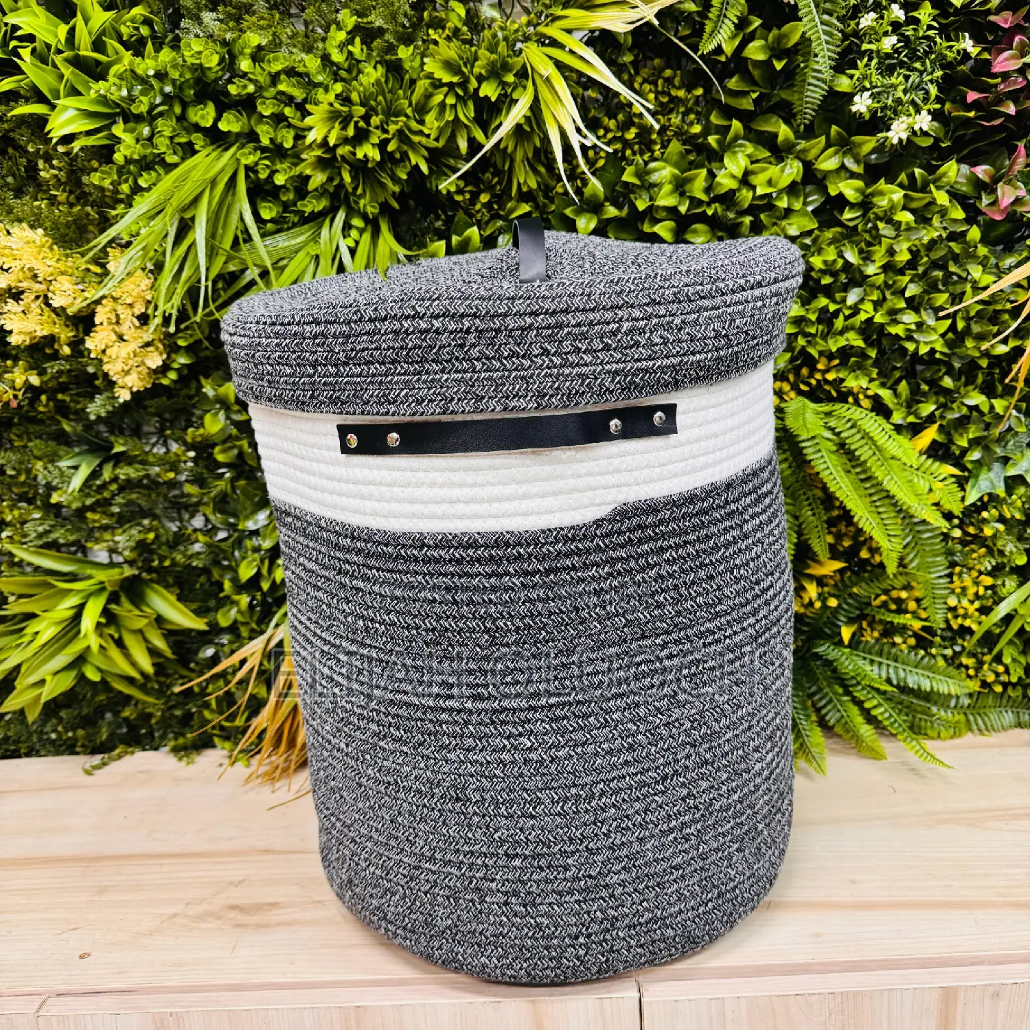 Cotton Rope Basket With Lid