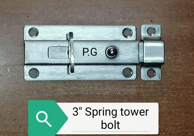 3" Spring Tower Bolt - main view