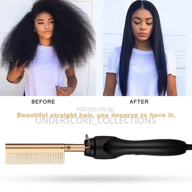 Electric Hot Comb Hair Straightener