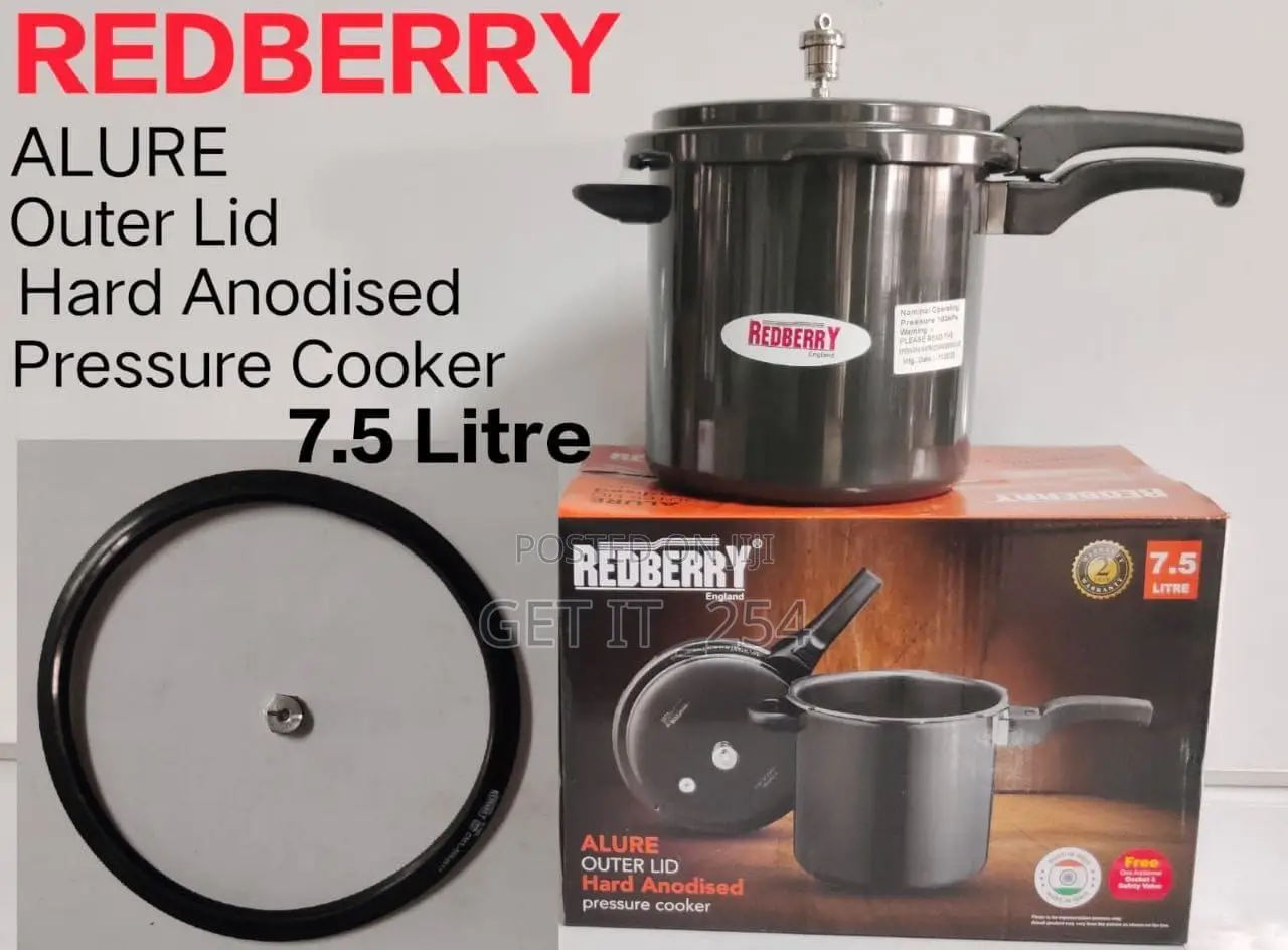 Redberry Premium Range Hard Anodised Pressure Cooker