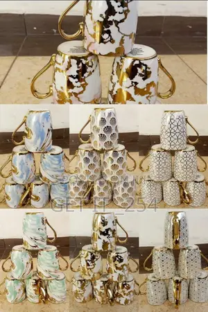 Gold Mugs Restocked for 6pcs