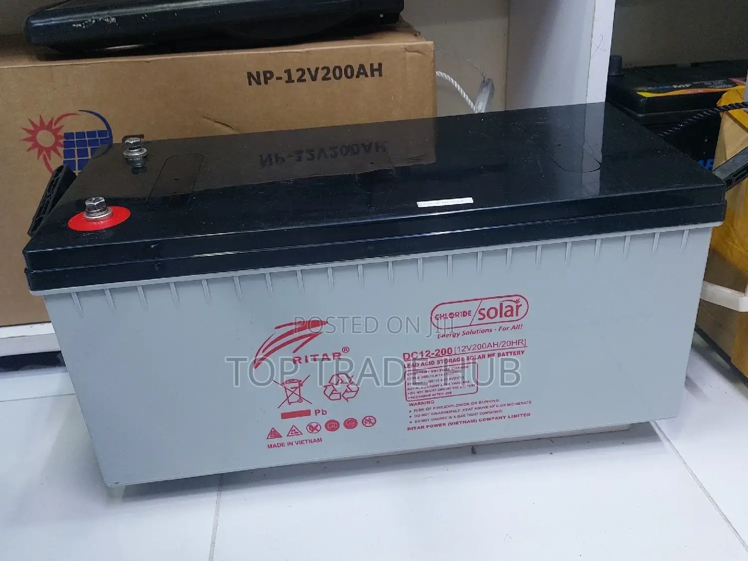 Ritar Gel Deep Cycle Solar Battery 12v 200ah
