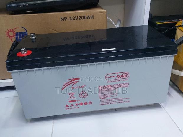 Ritar Gel Deep Cycle Solar Battery 12v 200ah