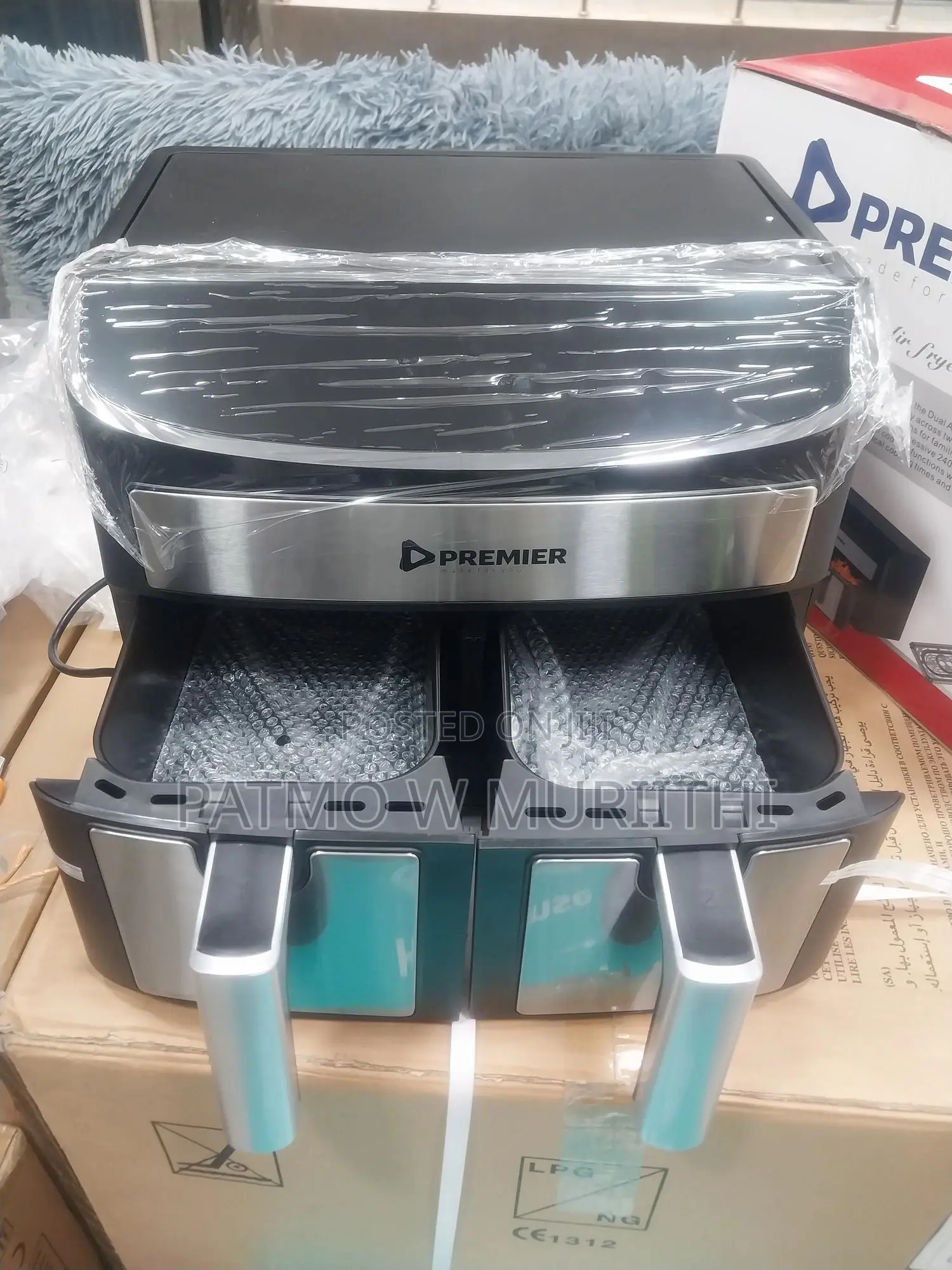 Air Fryer -Premier Air Fryer Double Tray 8L