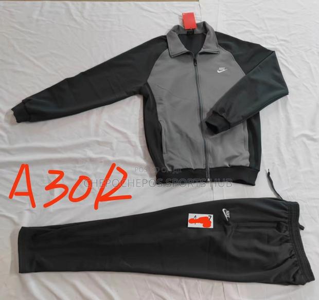 Black- Grey Quality Imported Tracksuits - main view