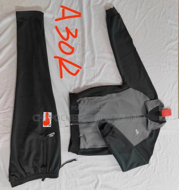 Black- Grey Quality Imported Tracksuits - thumbnail 3