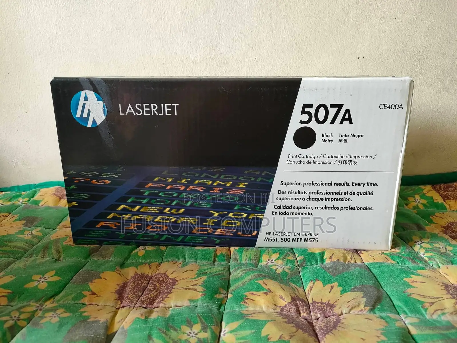 HP 507A Black Original Laserjet Toner Cartridge (CE400A)