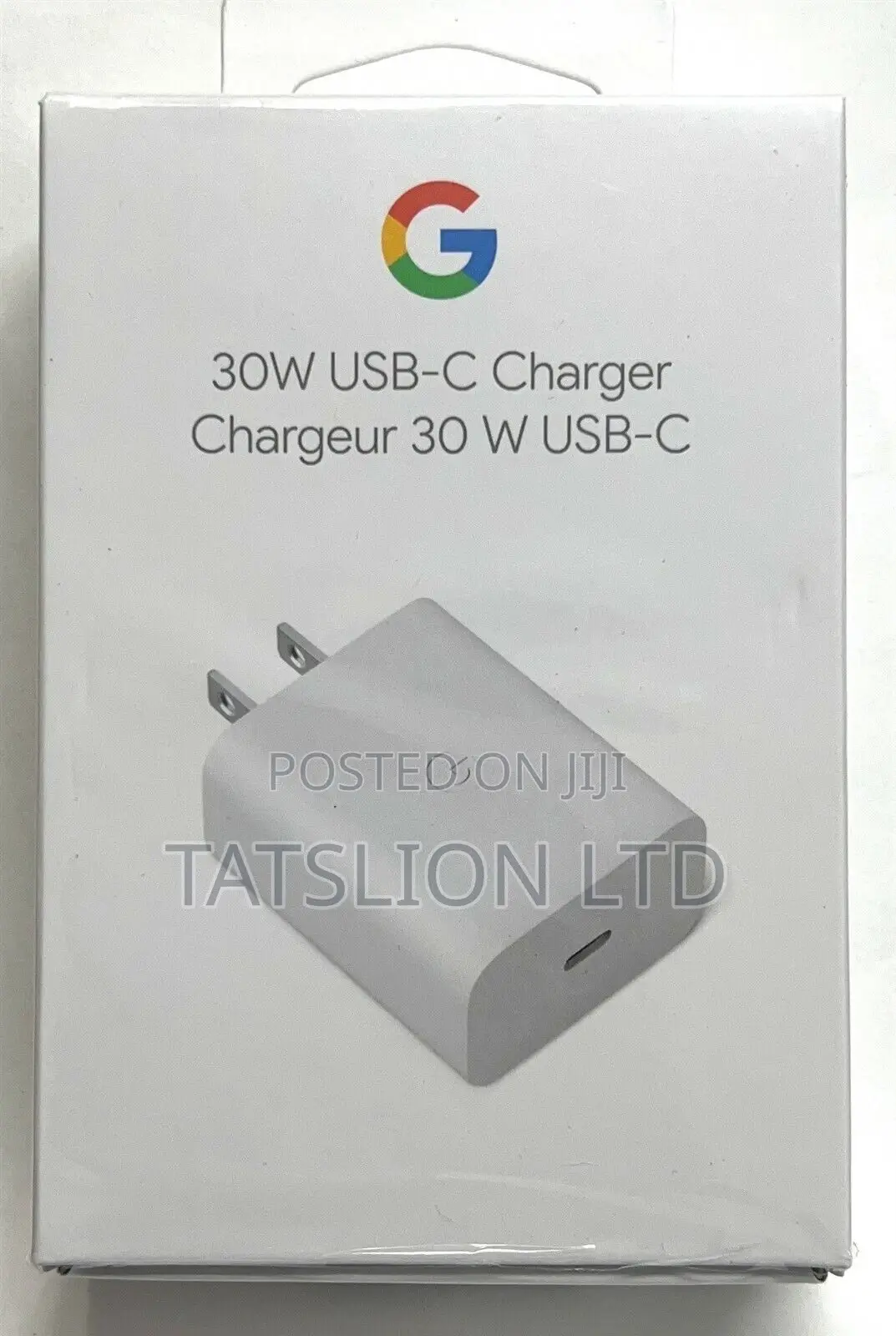 Google Pixel- 30W USB-C Charger - Clearly White