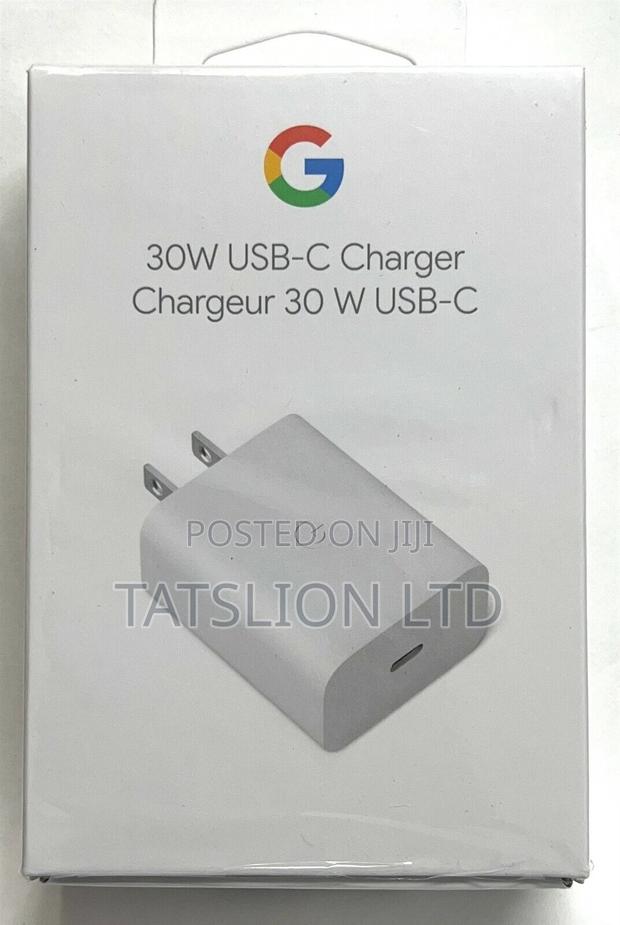 Google Pixel- 30W USB-C Charger - Clearly White - main view